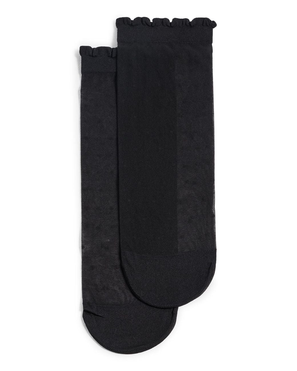 Stems Black Poppy Dot Socks