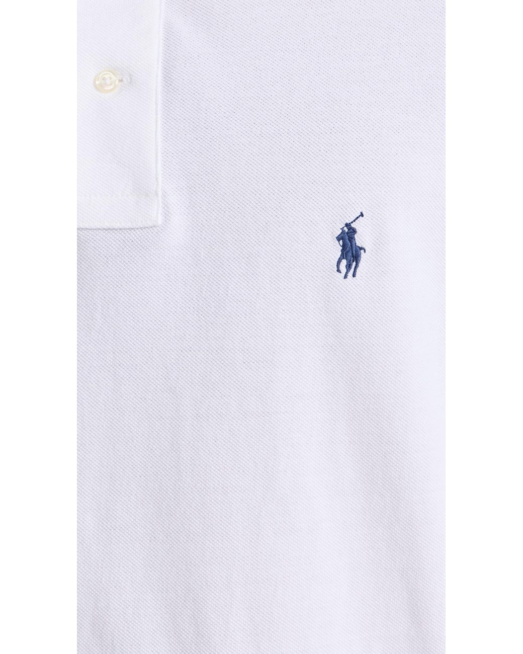 Polo Ralph Lauren Classic Fit Iconic Mesh Polo in White for Men | Lyst
