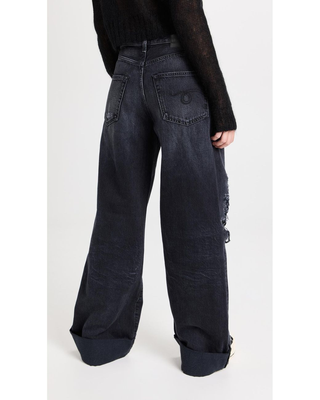 【関税込み】R13 ブラック Lisa ジーンズ R13 Lisa Baggy Jeans in Black | Lyst