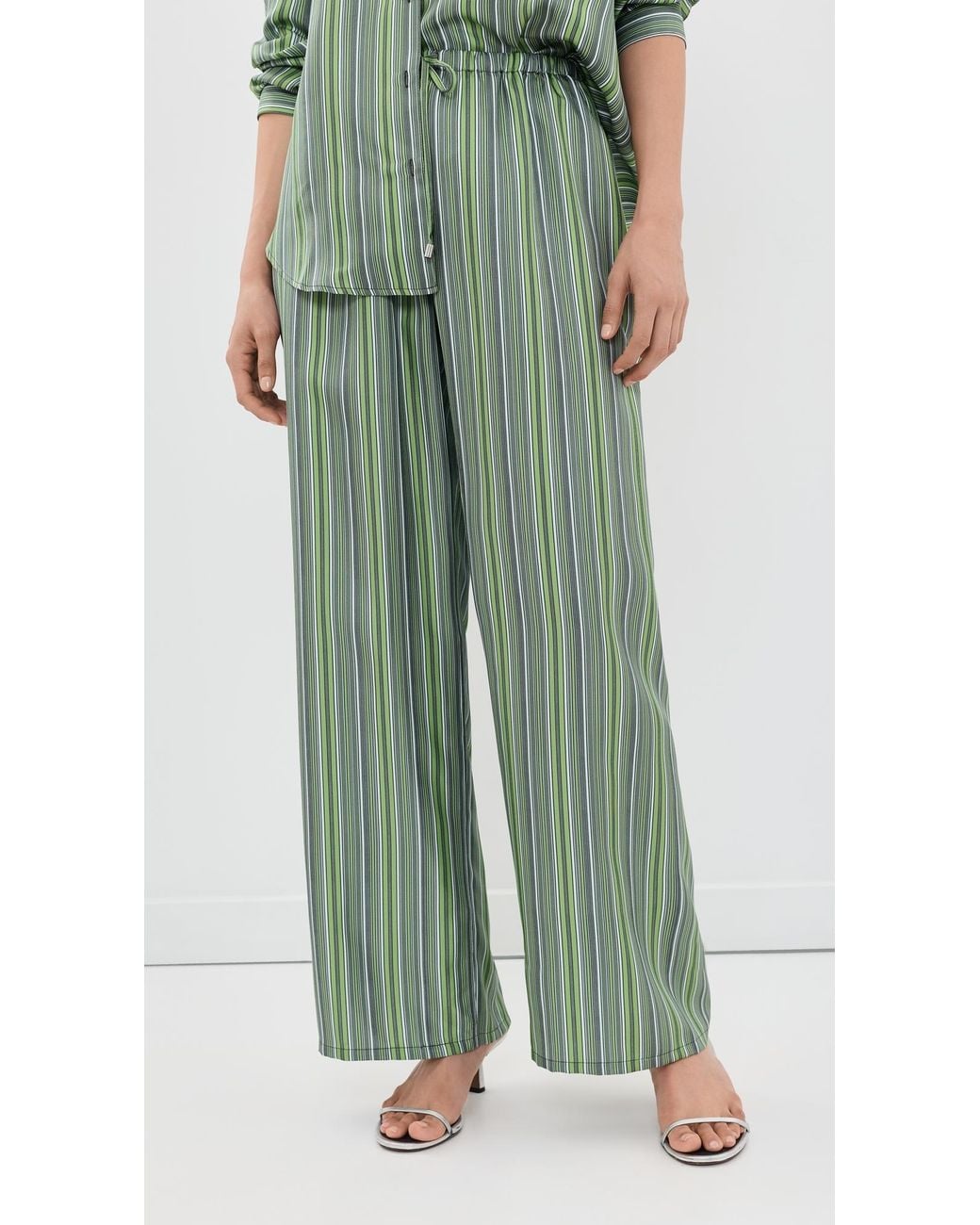 Comme Si Green Drawstring Pants