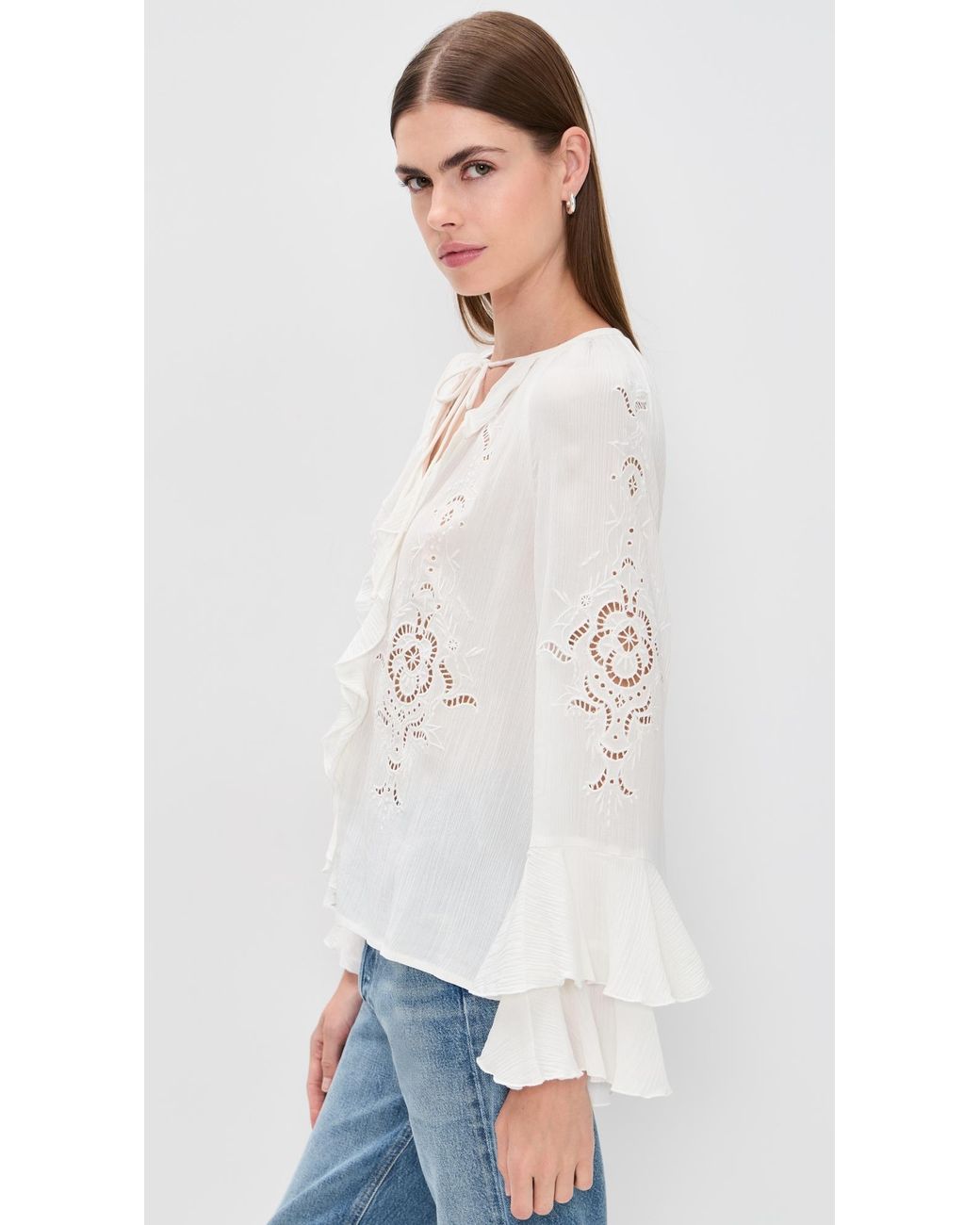 Ba&sh White Omar Blouse