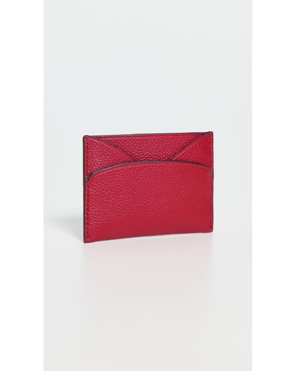 Tory Burch Red Romy Flat Card Case