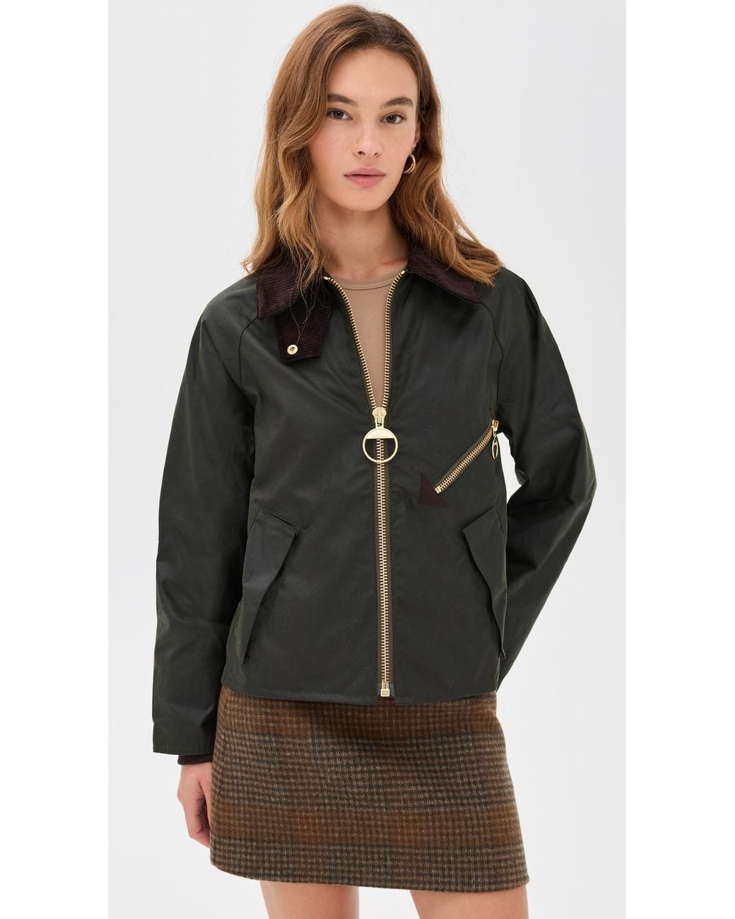 Barbour Black Arlene Wax Barn Jacket