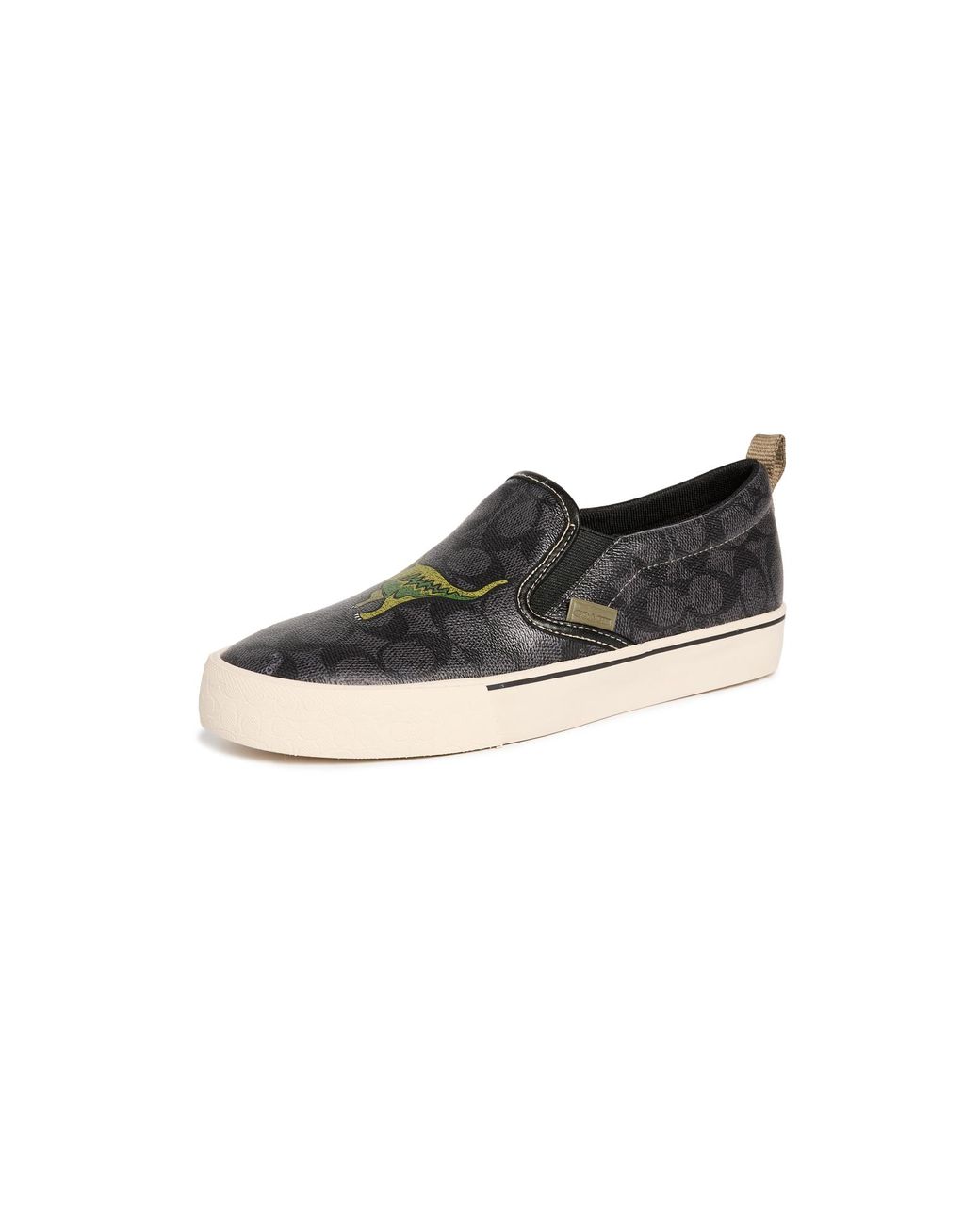 COACH Signature Rexy Slip On Skate Sneakers in Black for Men | Lyst