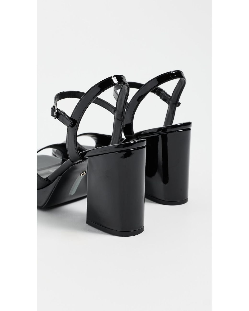 Sam Edelman Black Fleur Platform Sandals