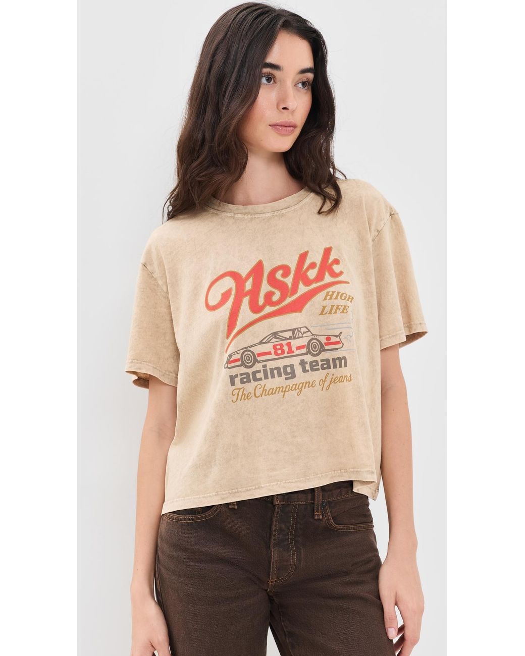 ASKK NY Orange Shrunken Boy Tee