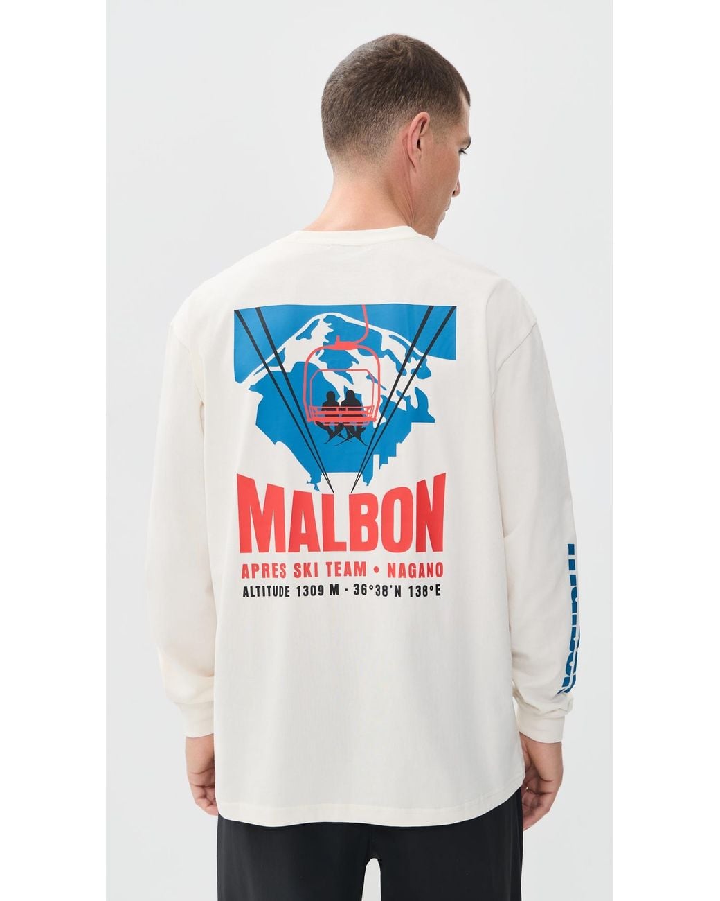 Malbon White Mountain Gorse Tee for men