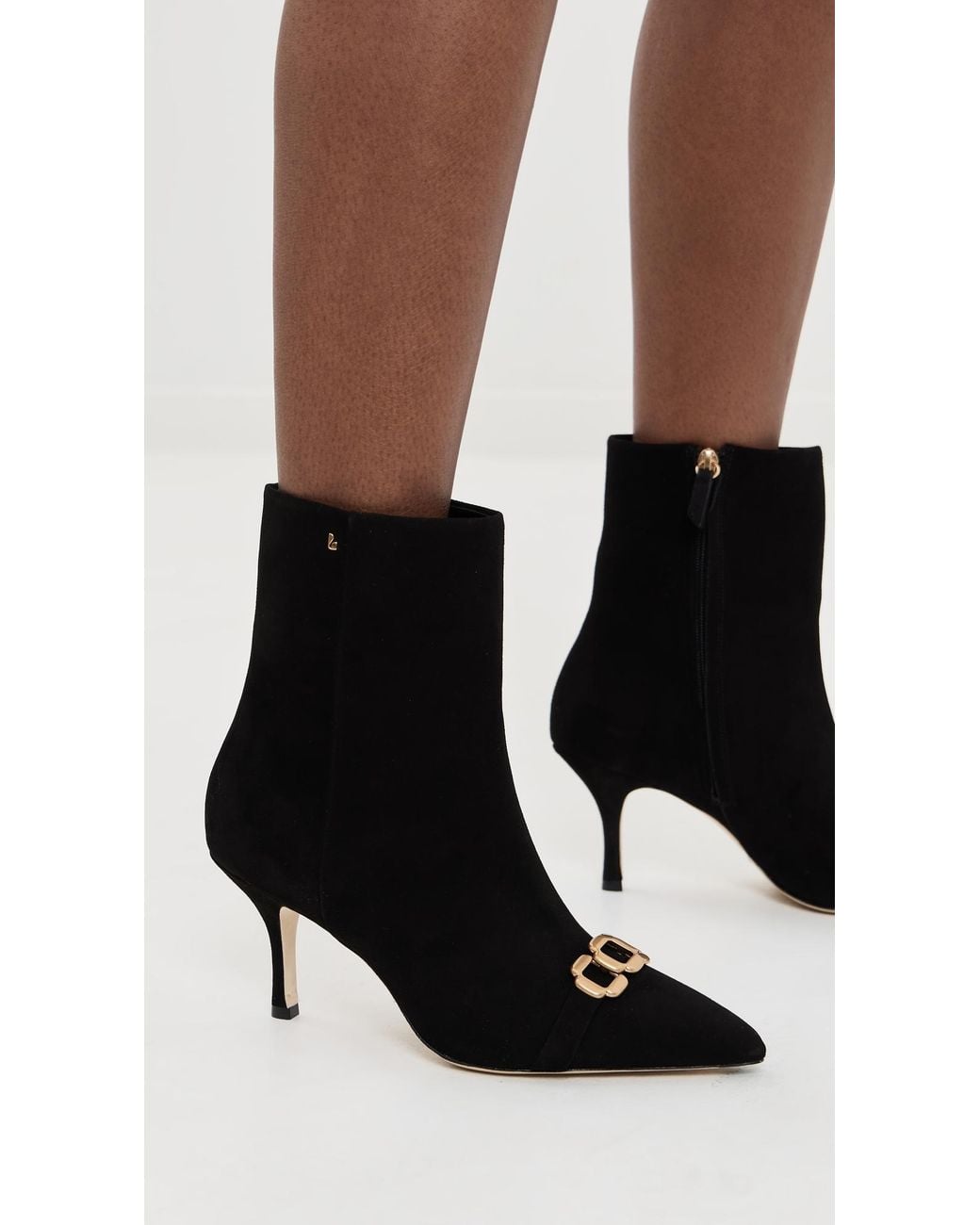 Larroude Black Mini Kate Boots
