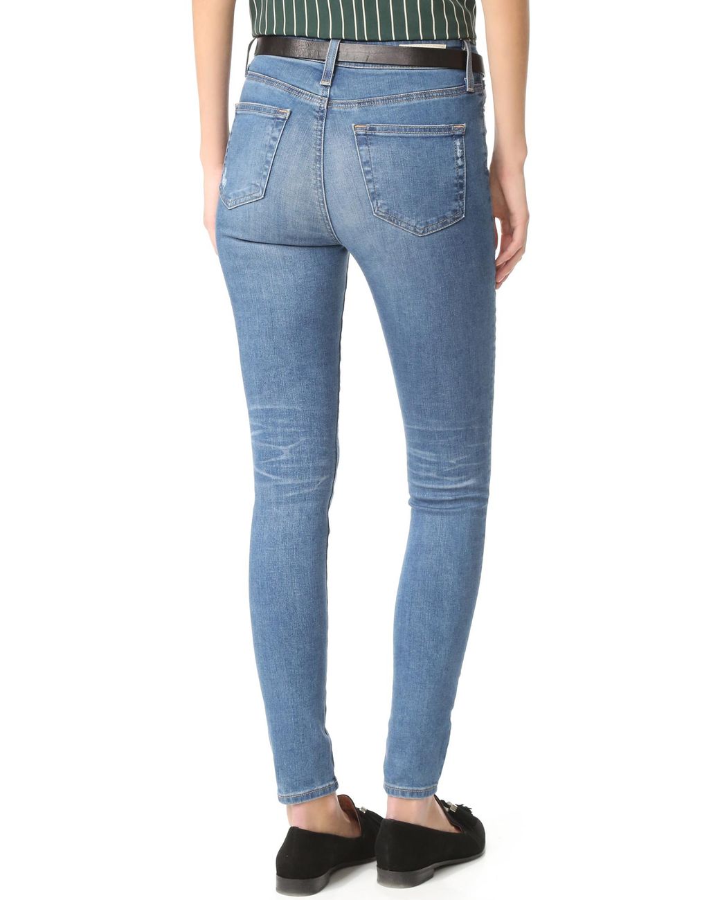 AG Jeans The Mila Super High Rise Skinny Jeans in Blue Lyst Canada