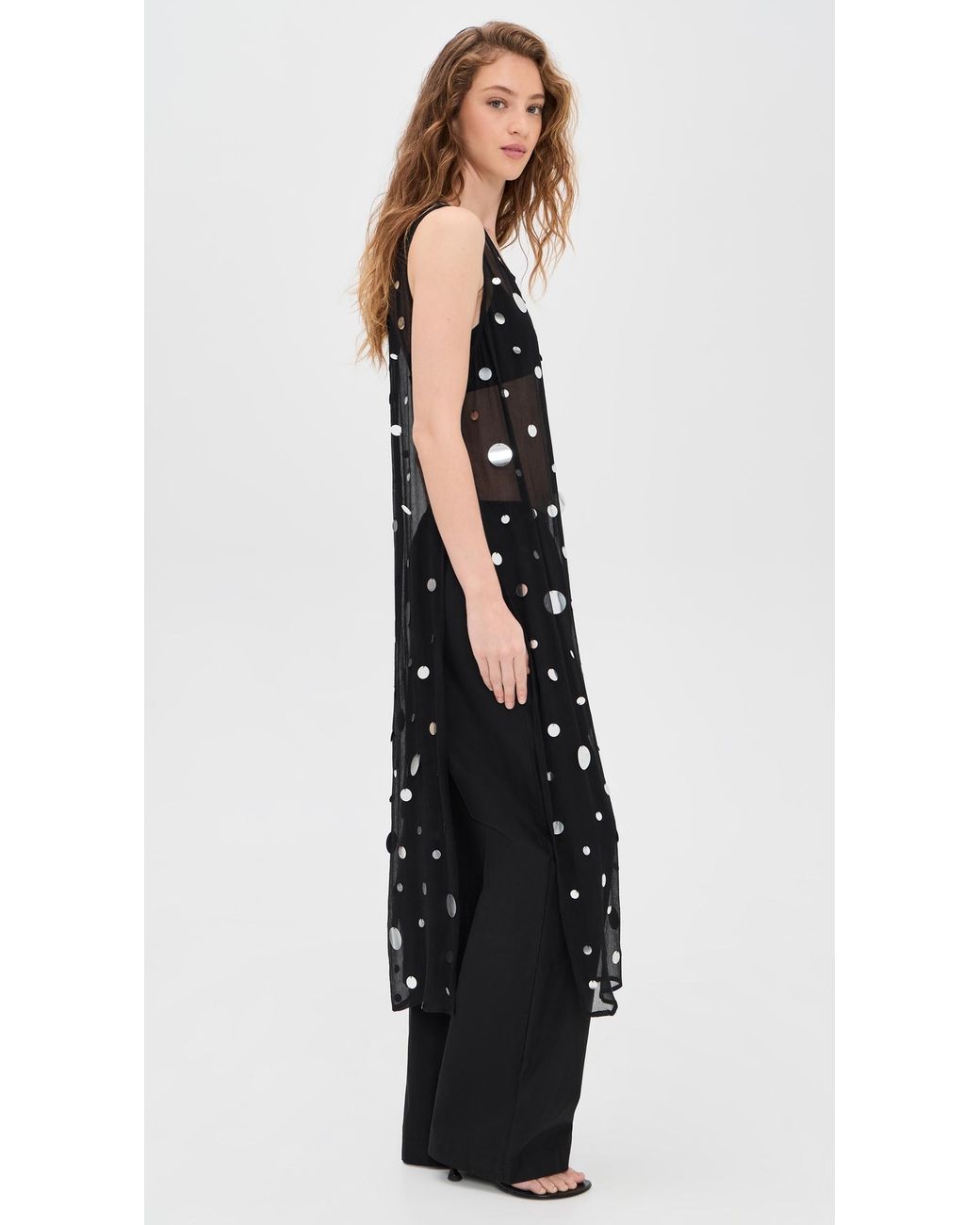 Chan Luu Black Chloe Sequin Tunic