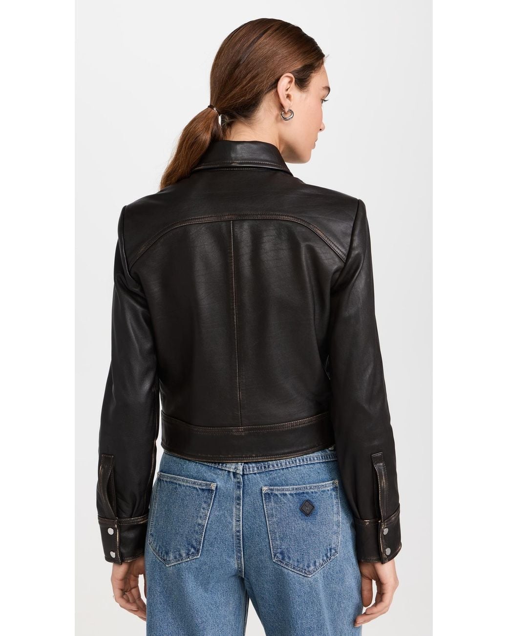 IRO Black Demet Leather Jacket