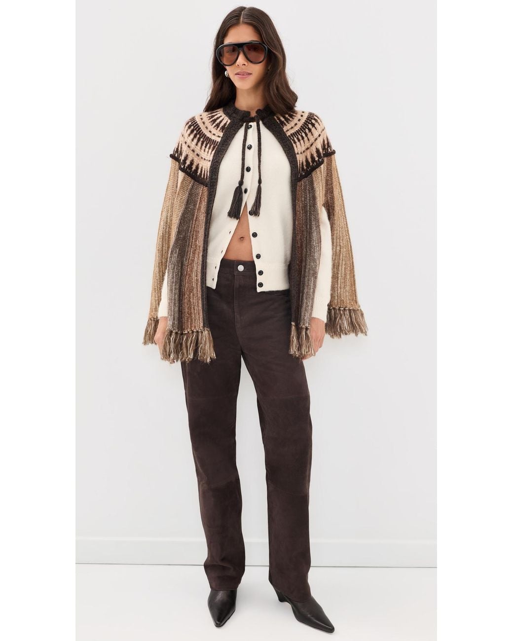 Ba&sh Multicolor Prato Poncho