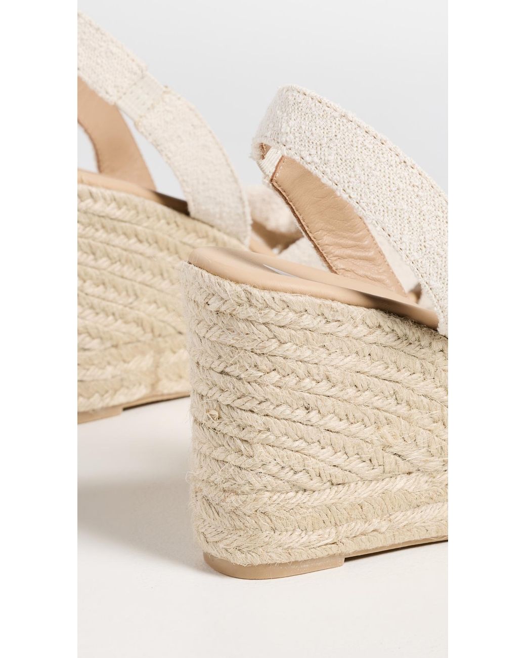 Manebí White Wedge Knot Espadrilles