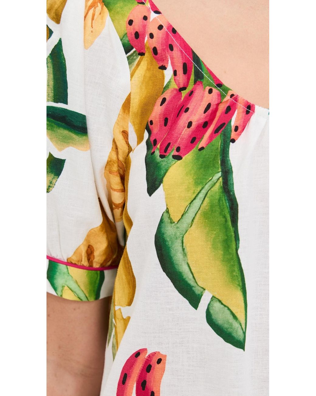 green emerald velvet dress Farm Rio Monochrome Elegance Scarf Print Mini Dress