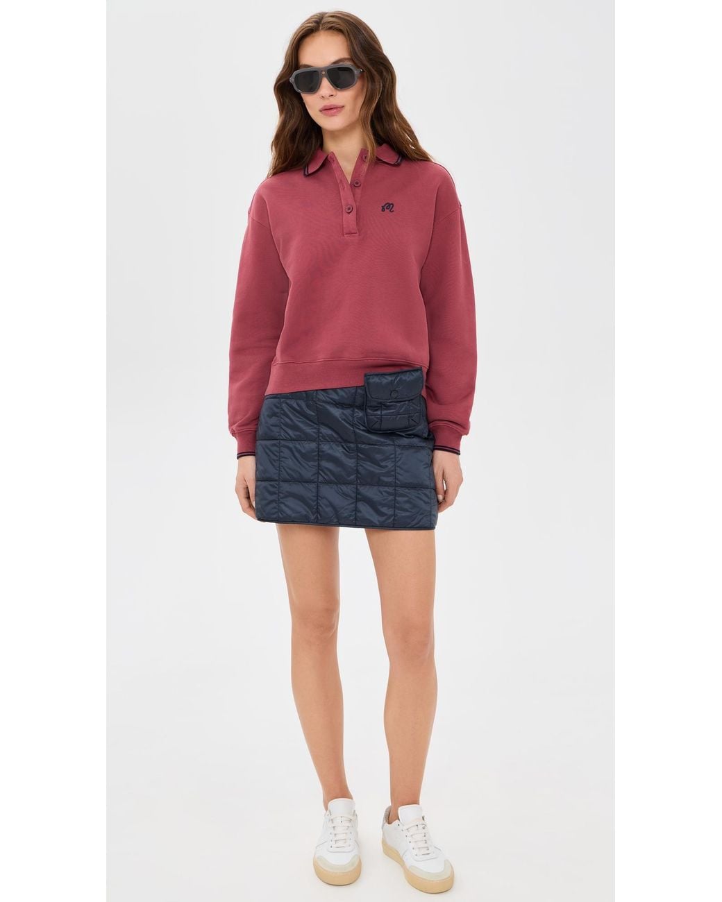 Malbon Red Naomi Pullover