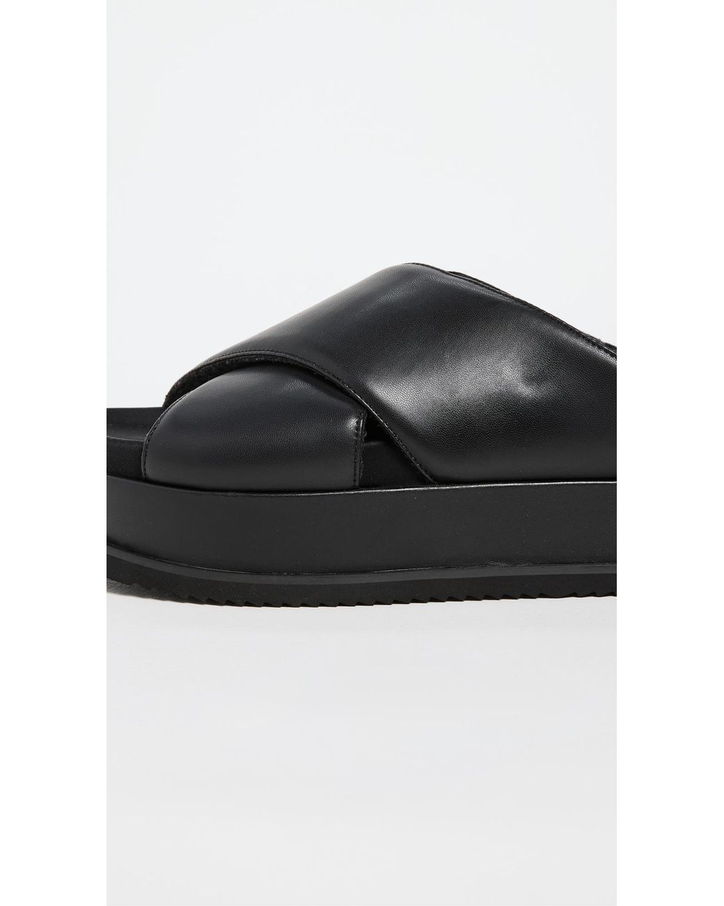 Roam Black Cross Stack Slides