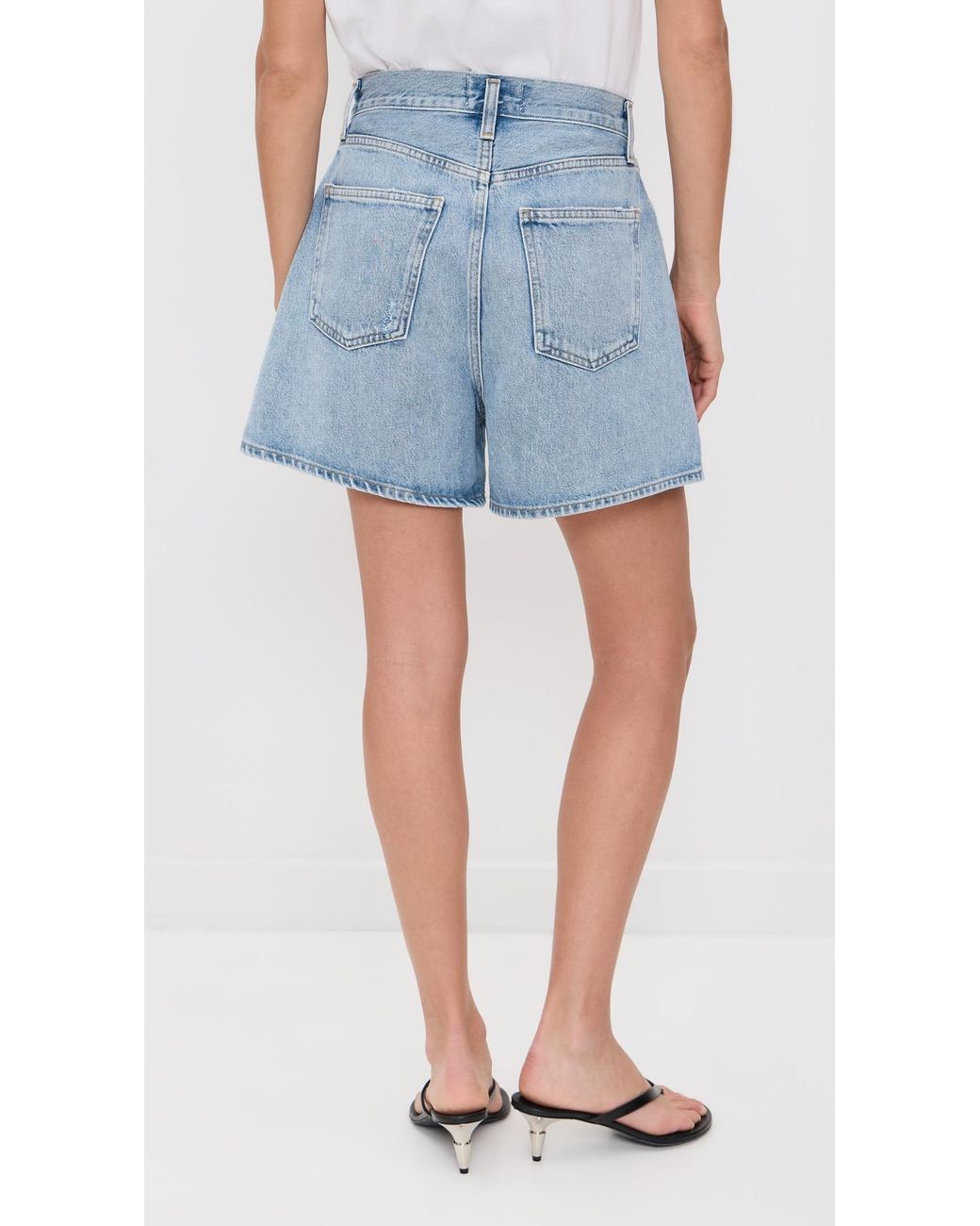 Agolde Blue Rhoda Shorts