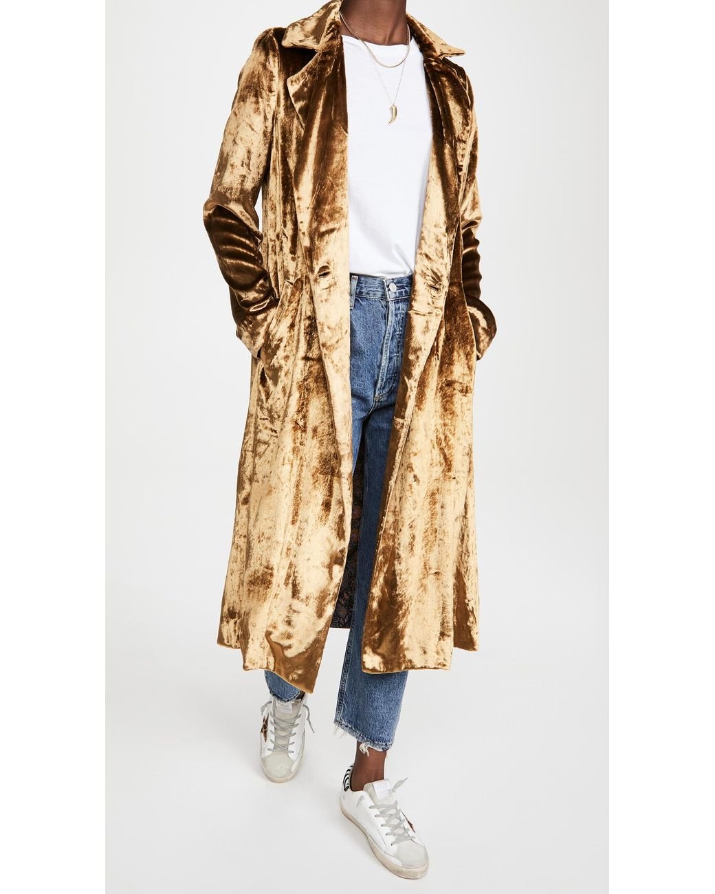 Gold store duster coat