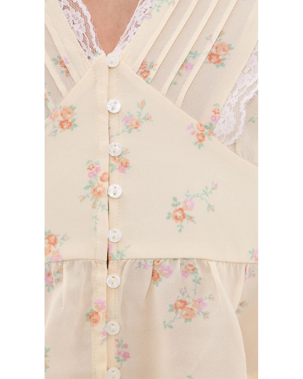 LoveShackFancy Multicolor Bondy Top