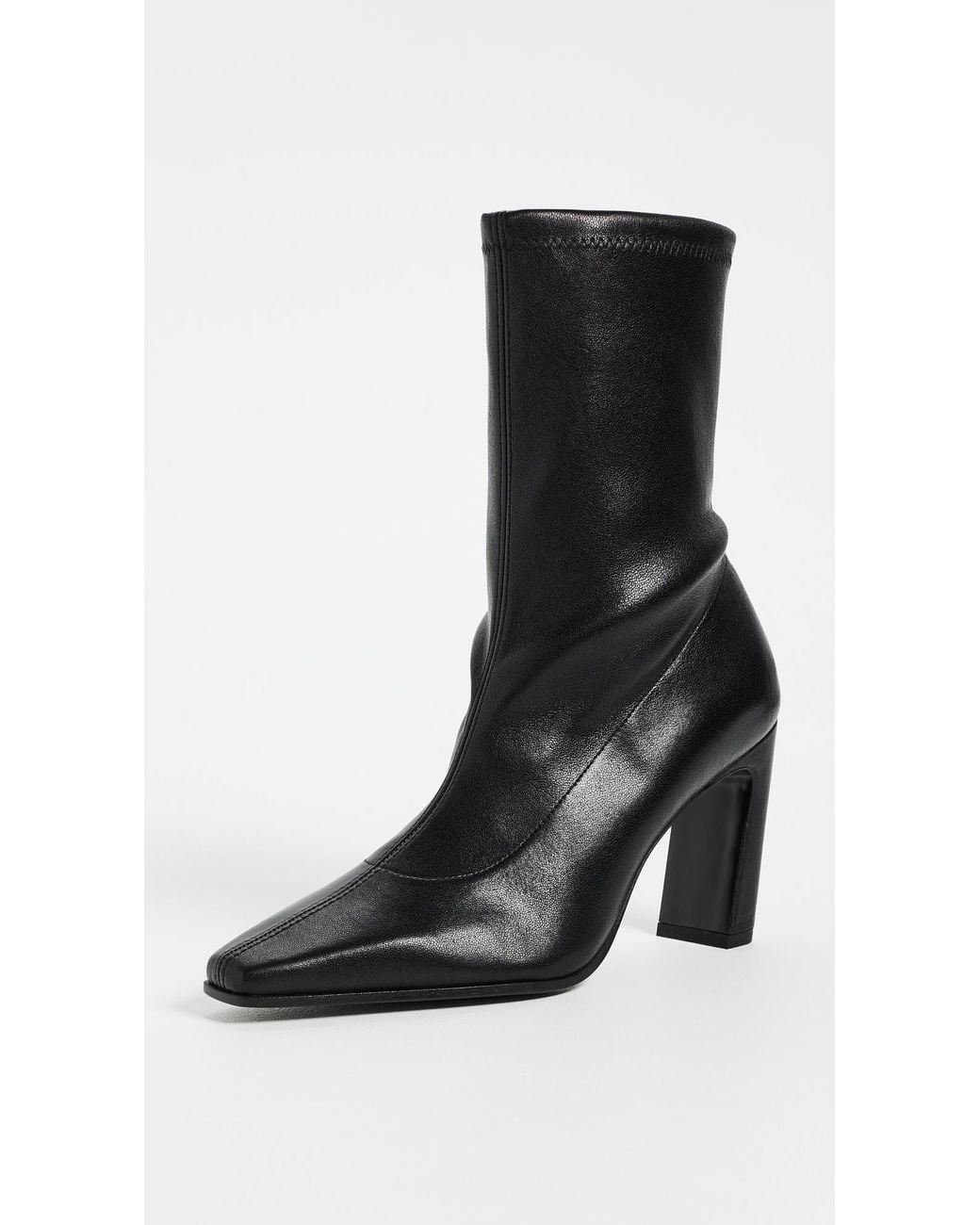 Stuart Weitzman Black Stassi Stretch Booties