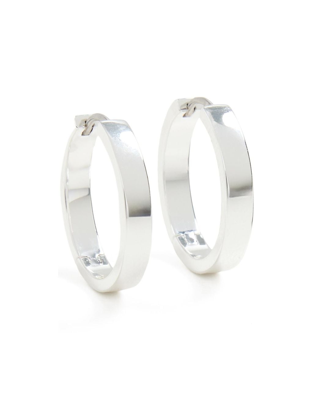Gorjana White Rose Hoops