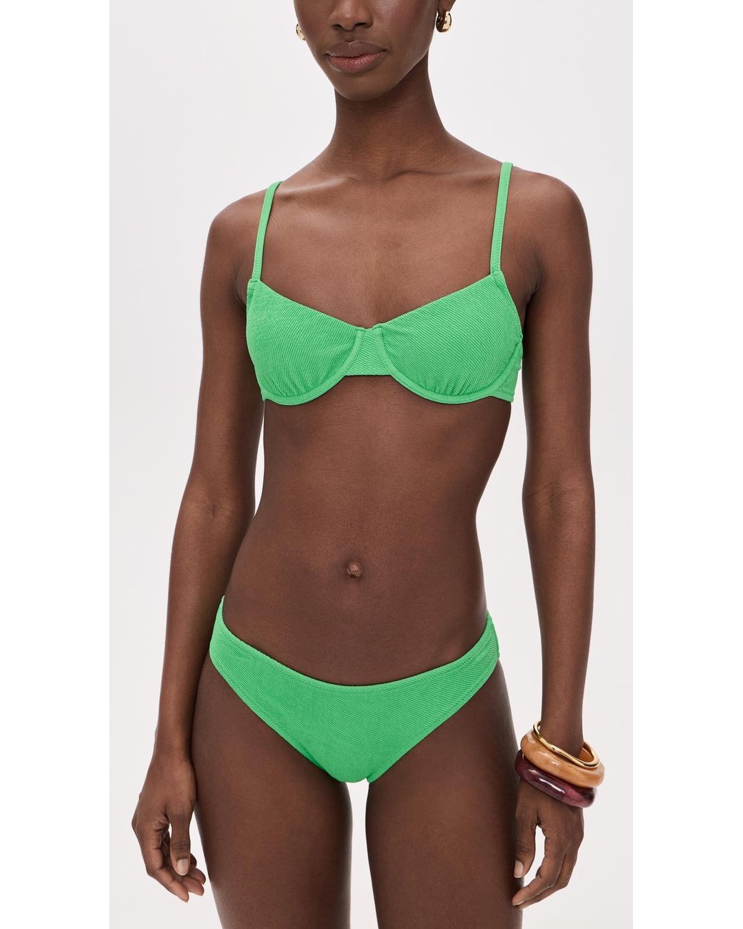 Solid & Striped Green The Eva Bikini Bottoms