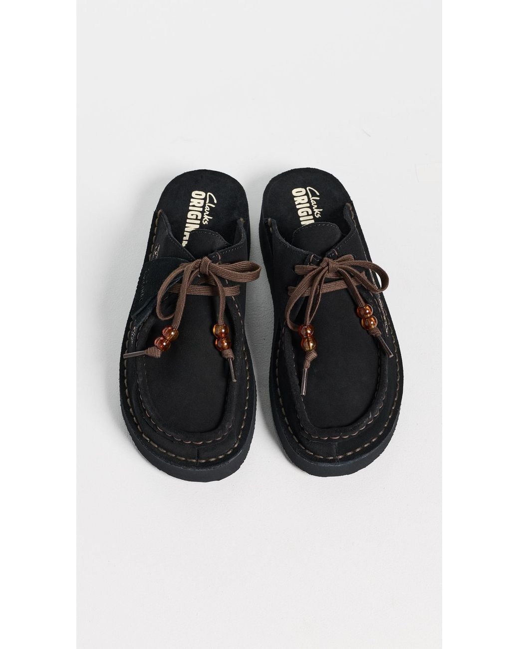 Clarks Black Nomad Mules