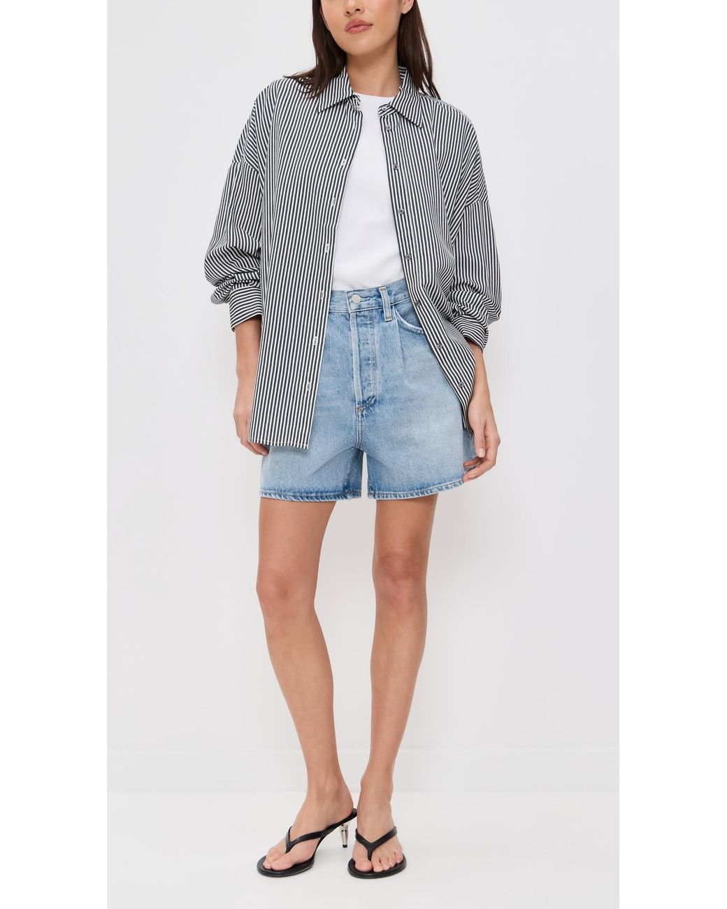 Agolde Blue Rhoda Shorts