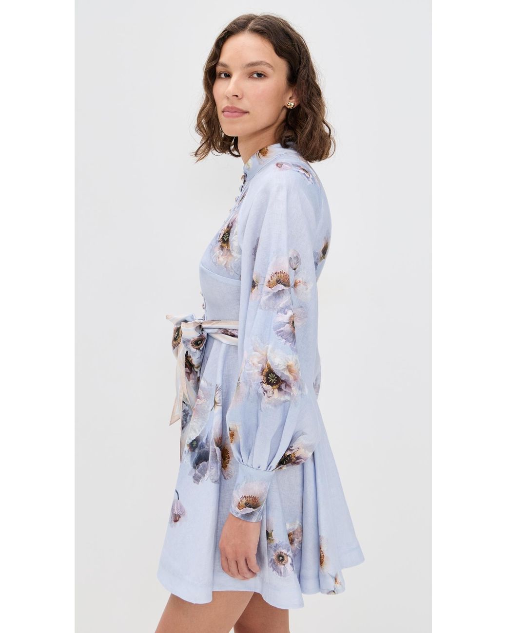 Zimmermann Hypnotic Fit & Flare Dress in Blue | Lyst Zimmermann Hypnotic Fit & Flare Dress in Blue | Lyst