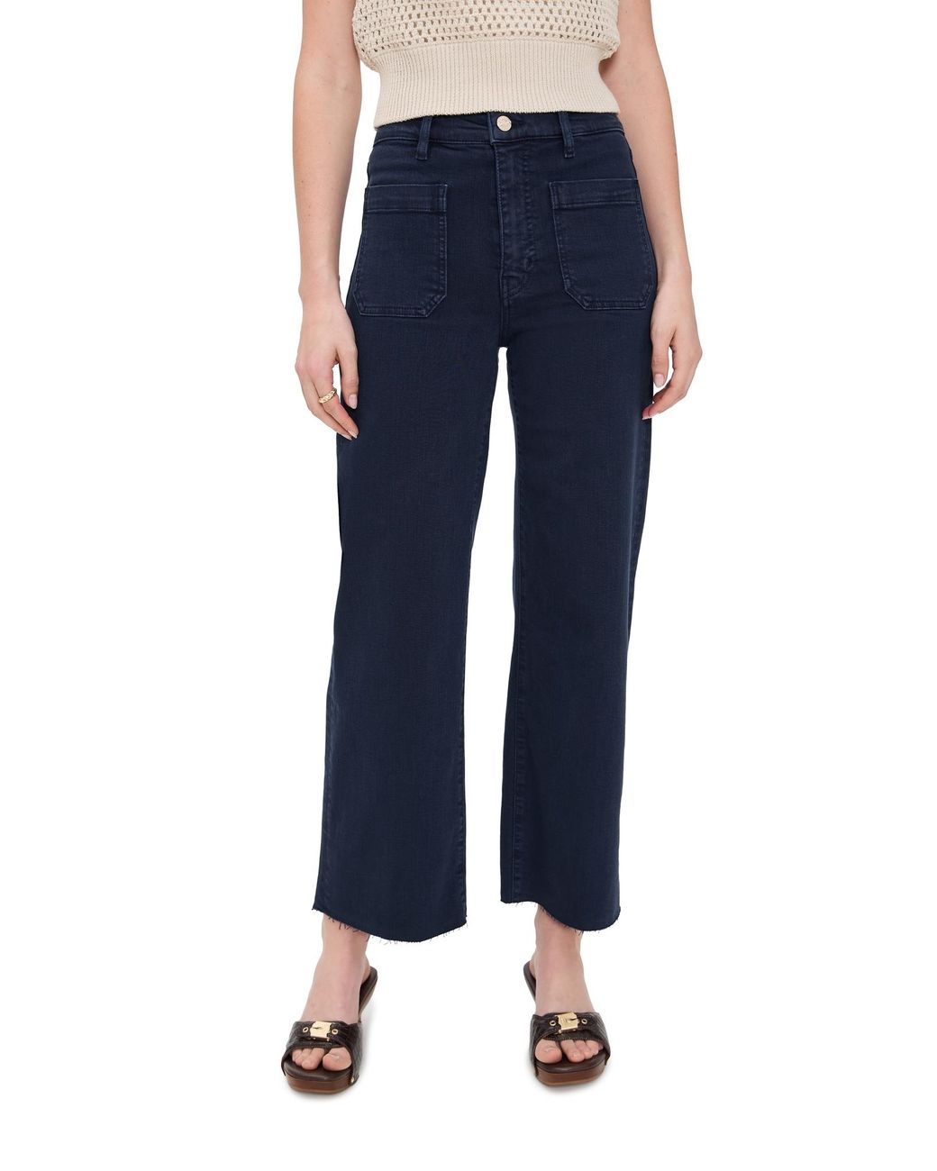 FRAME The Anchor Pants in Blue | Lyst