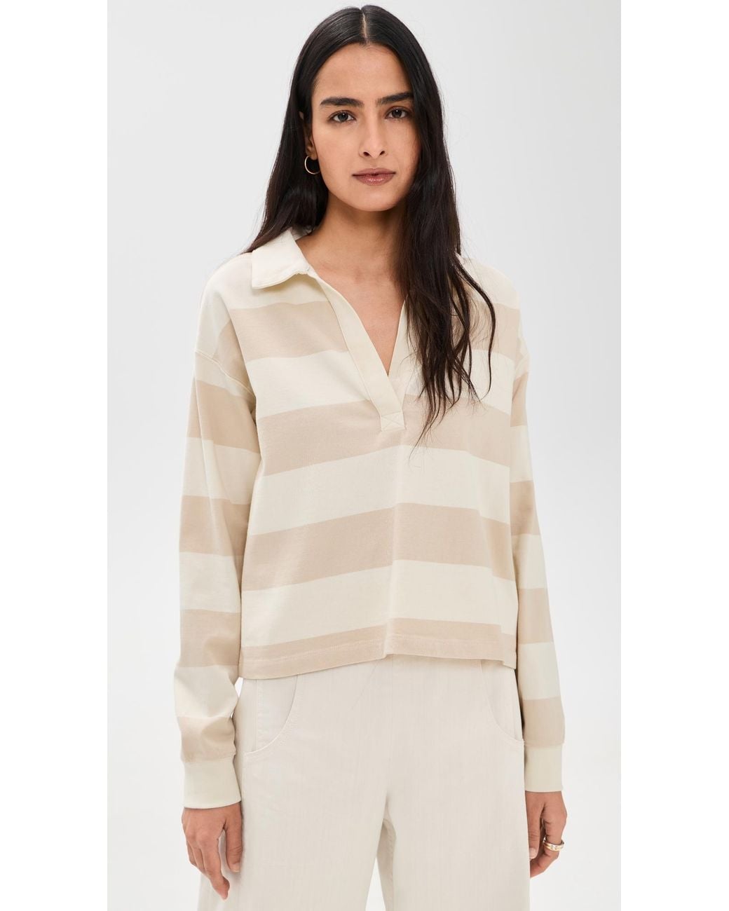 Marine Layer Natural Cloud 9 Jersey Polo