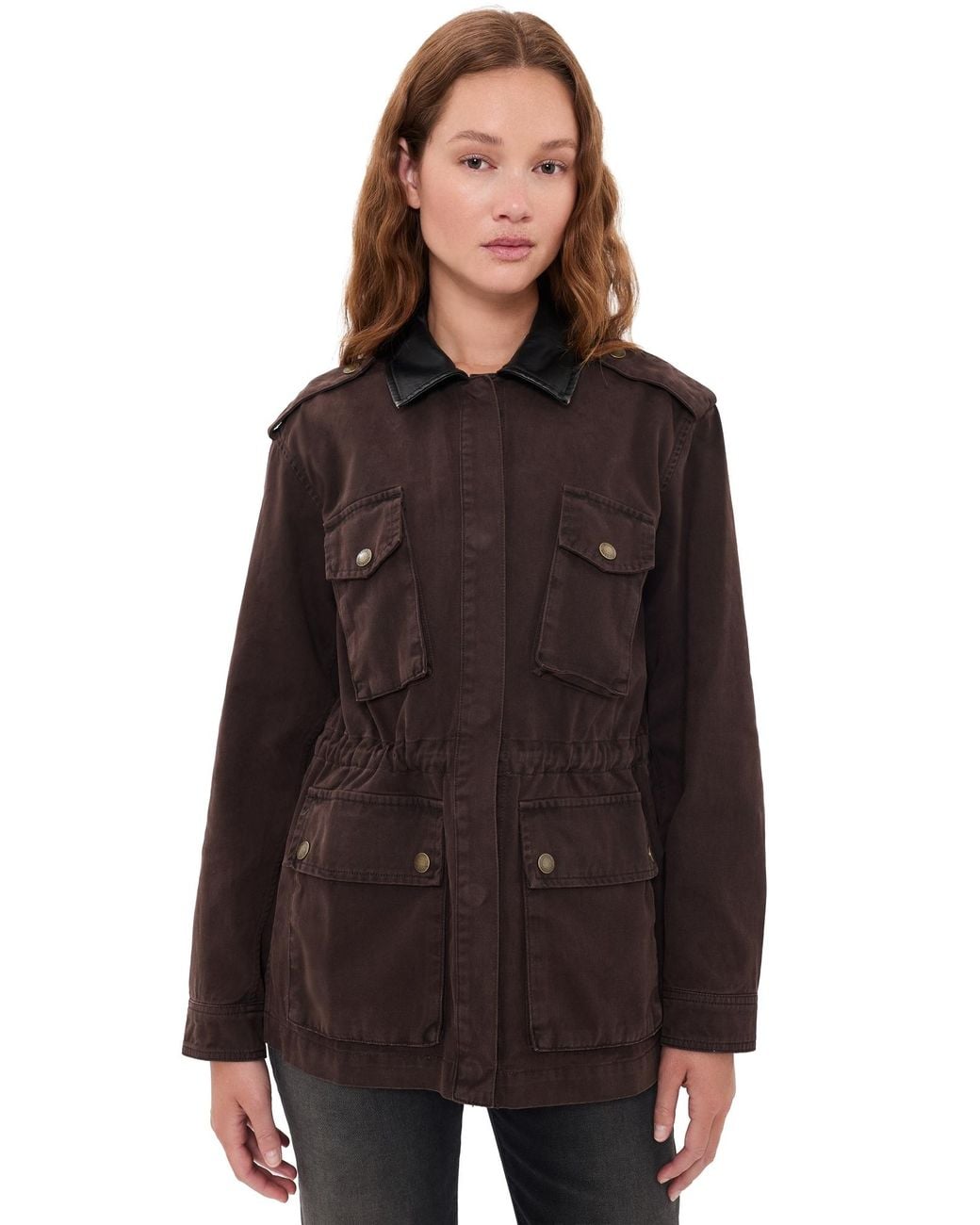 GOOD AMERICAN Black The Field Jacket