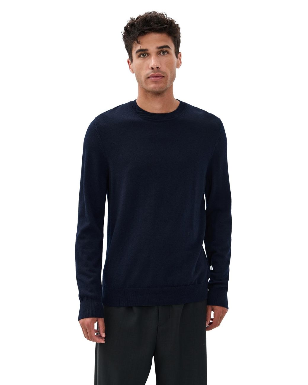 NN07 Blue Ted Soft Wool Sweater for men