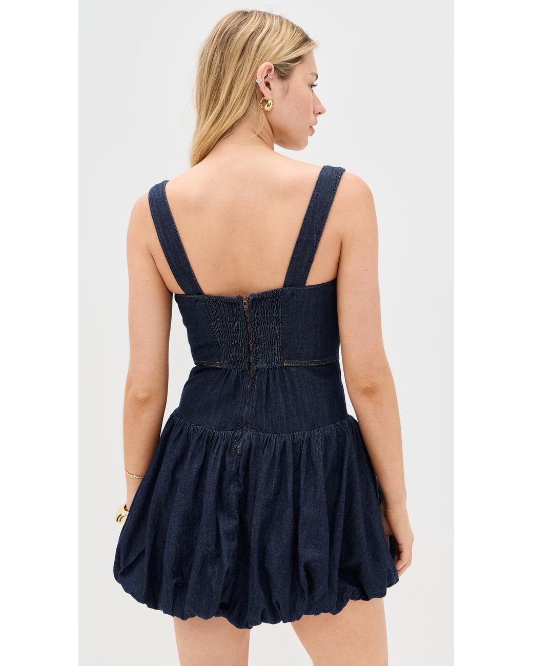 Reformation Delia Denim Mini Dress in Blue | Lyst