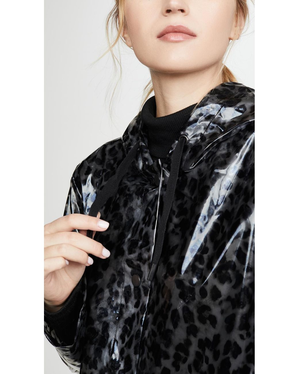 Leopard rain jacket cheap