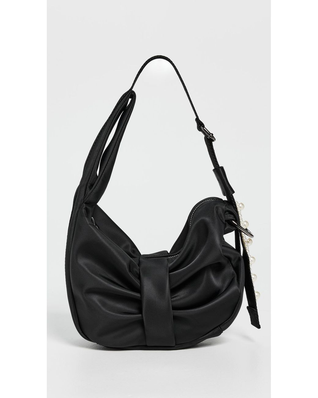 Simone Rocha Mini Sling Bow Bag With Embellishments in Black | Lyst