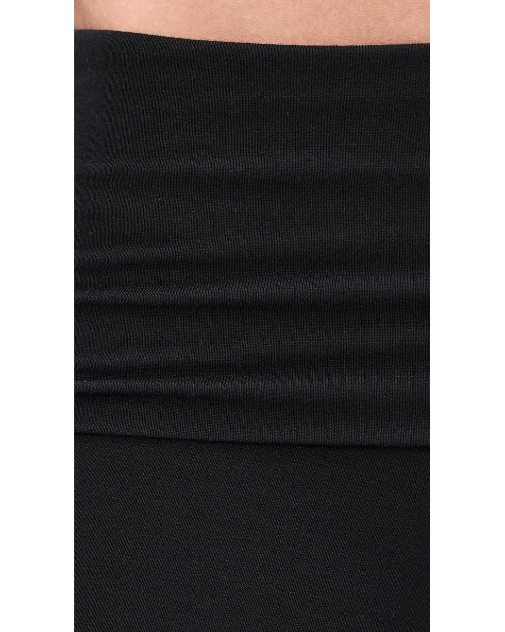ÉTERNE Black Fold Over Flare Pants
