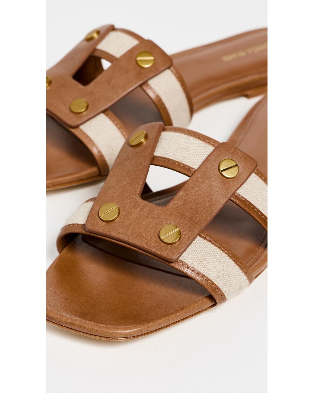 Veronica Beard Multicolor Via Fabric Slides