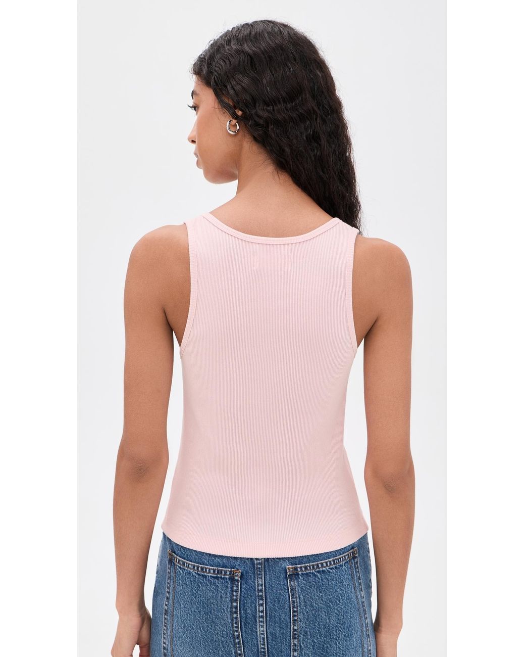 Still Here Pink Snap Tank