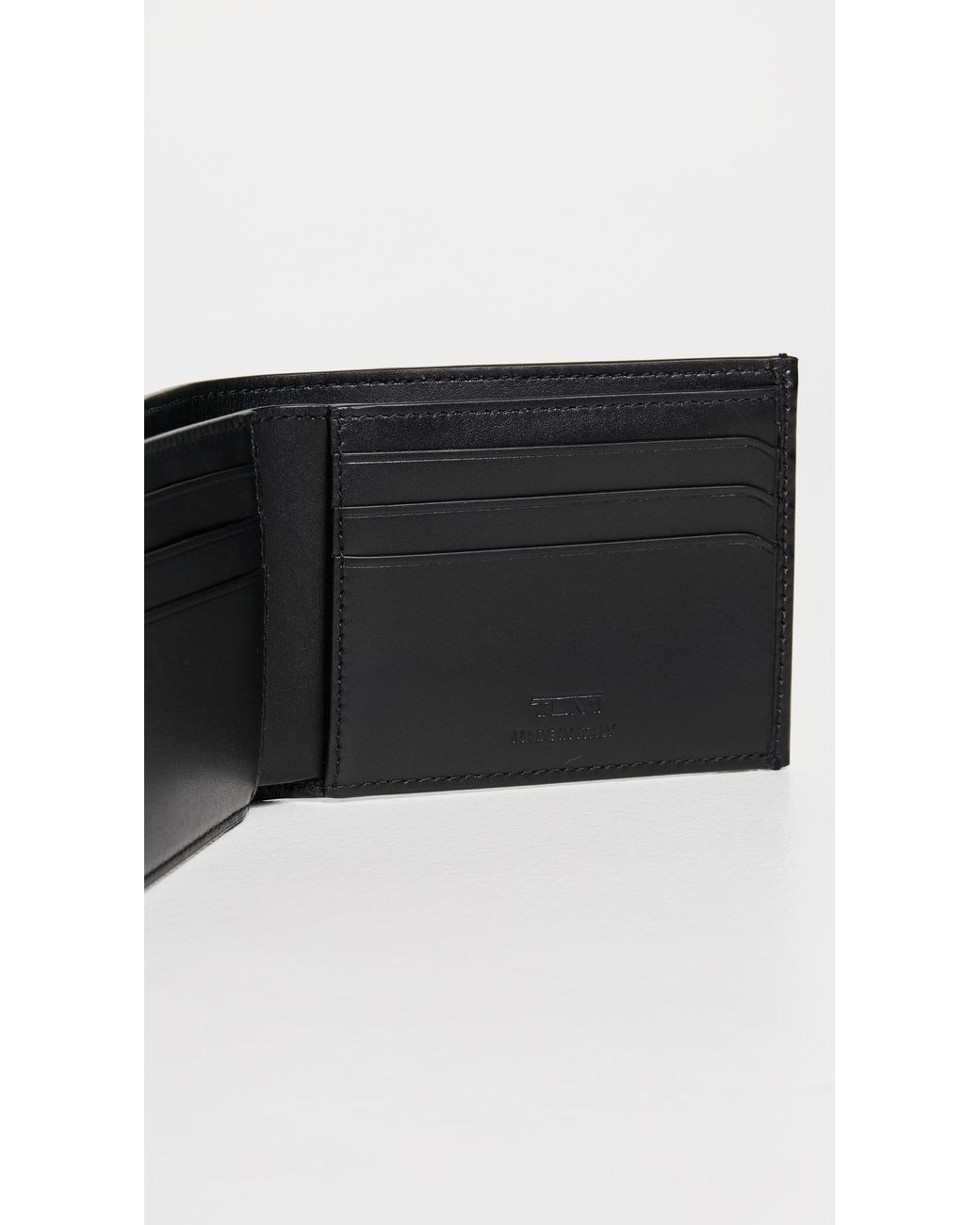 Tumi Black Double Billfold Wallet for men