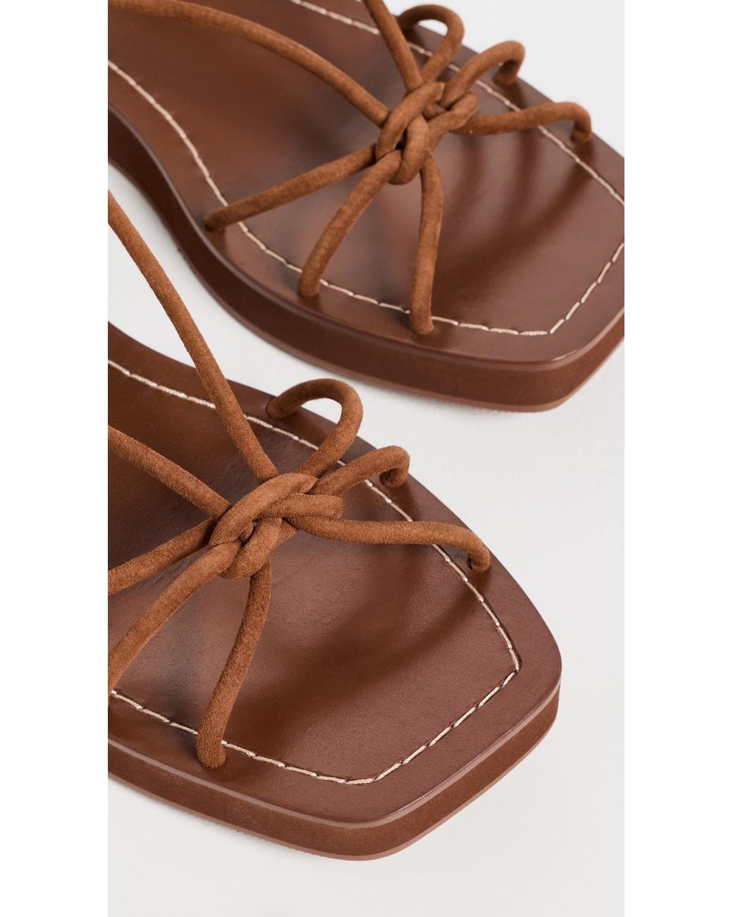 Loeffler Randall Brown Nomi Elevated Sandals