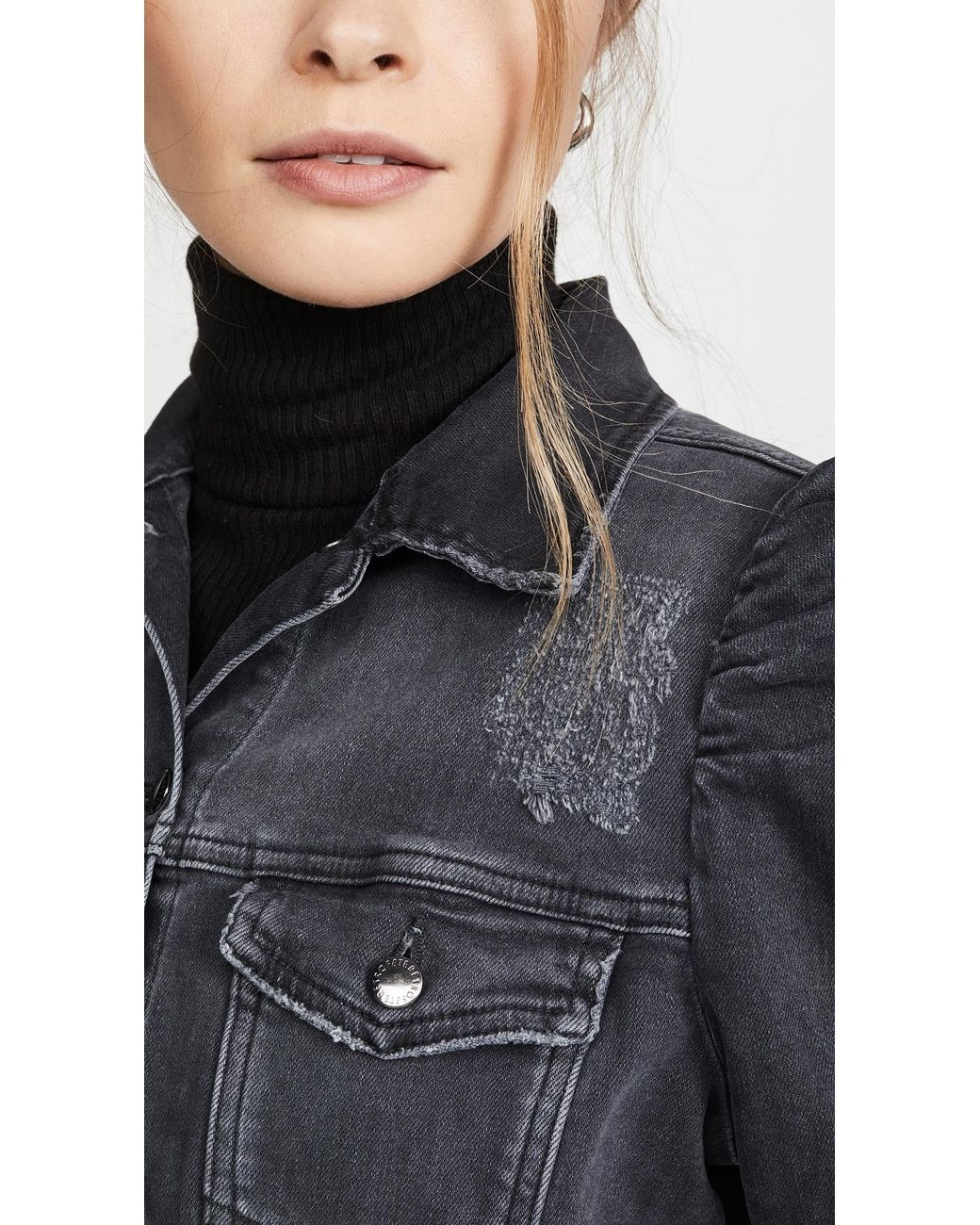 retroféte Black Ada Denim Jacket
