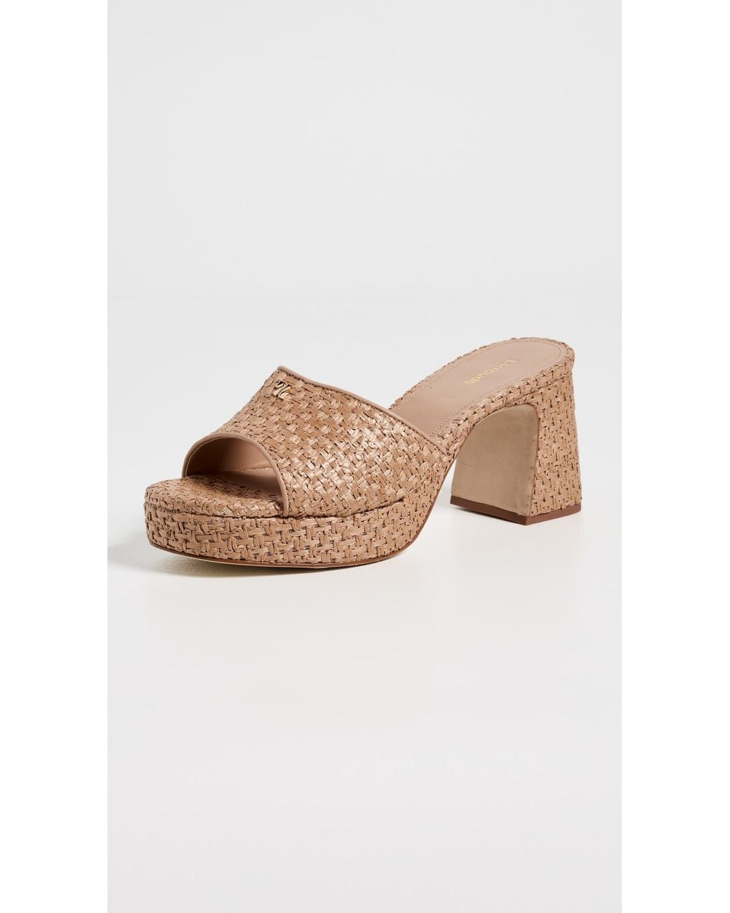 Larroude Natural Dolly Low Mules