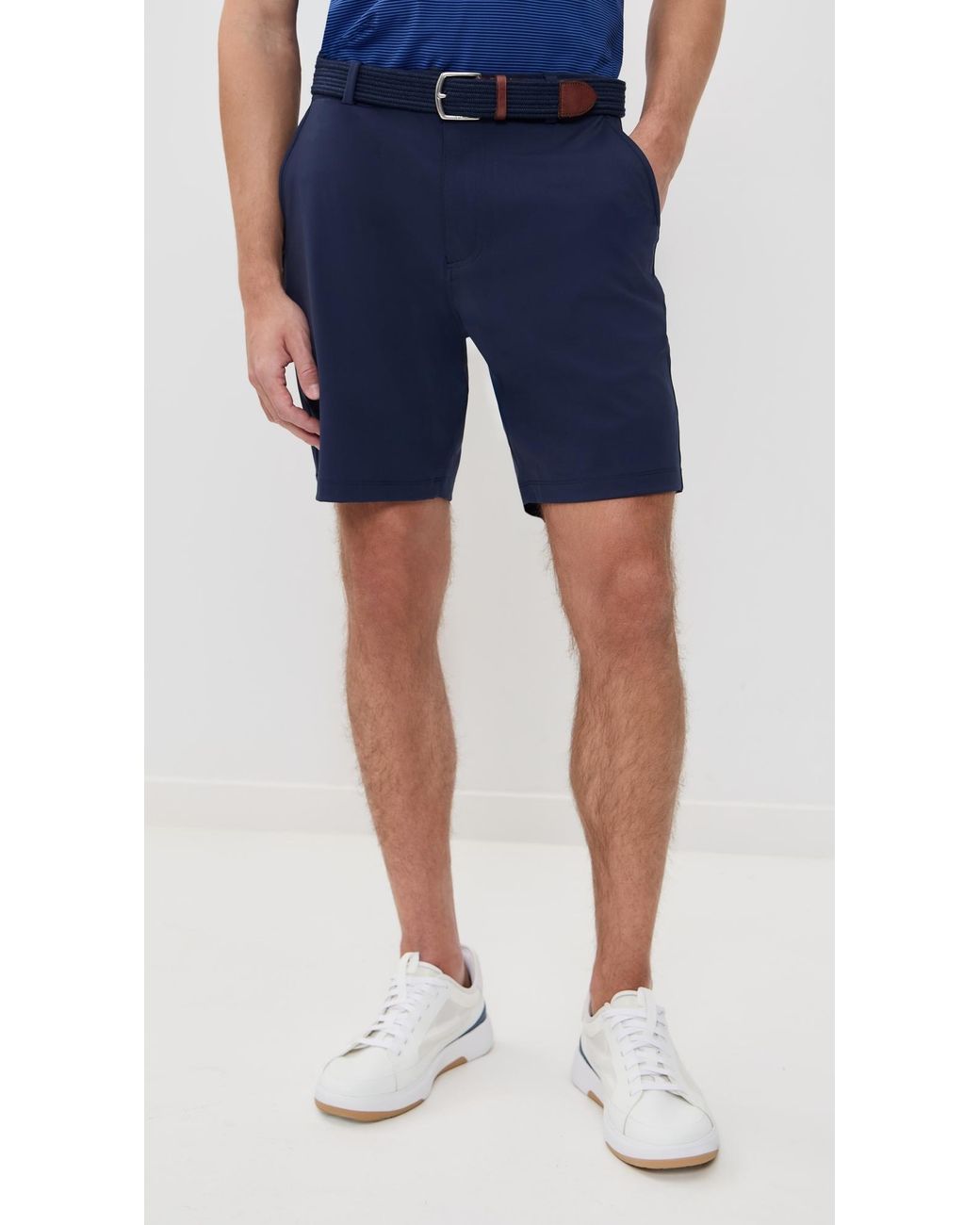 Redvanly Blue Varick Pull On Shorts 7.5 for men