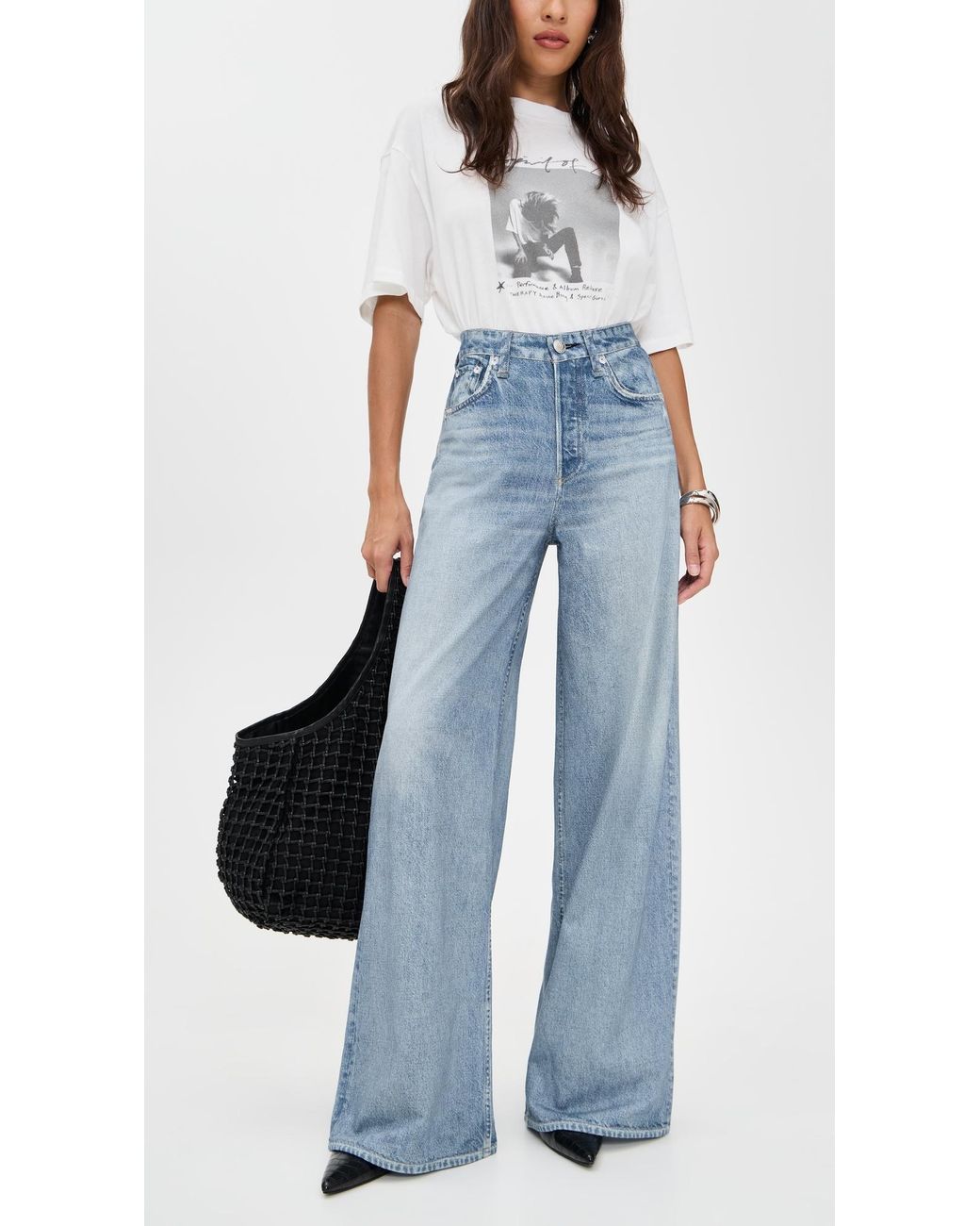 Rag & Bone Blue Rb Miramar Terry Sofie Wide Pants