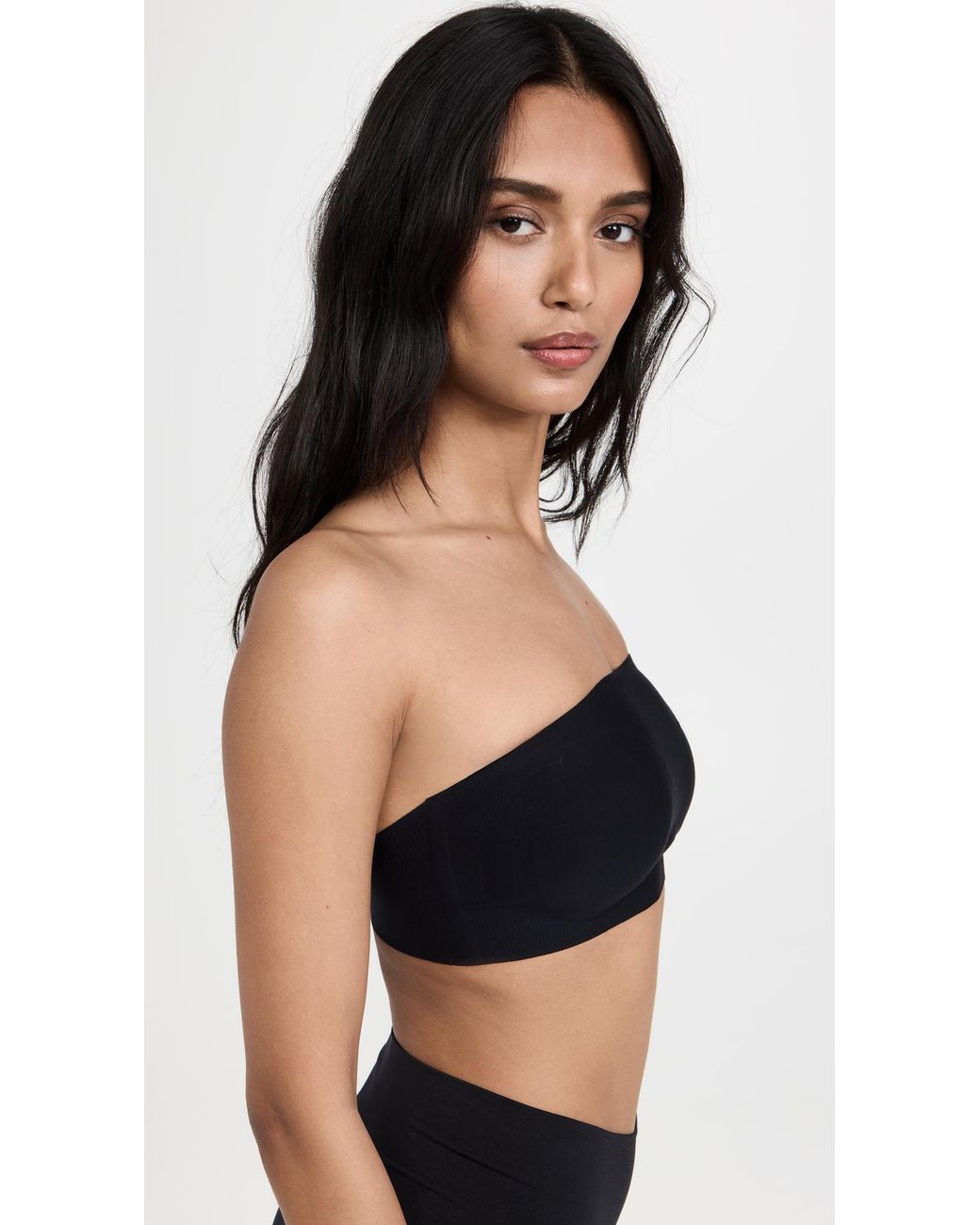 Commando Black Butter Soft Support Strapless Bralette