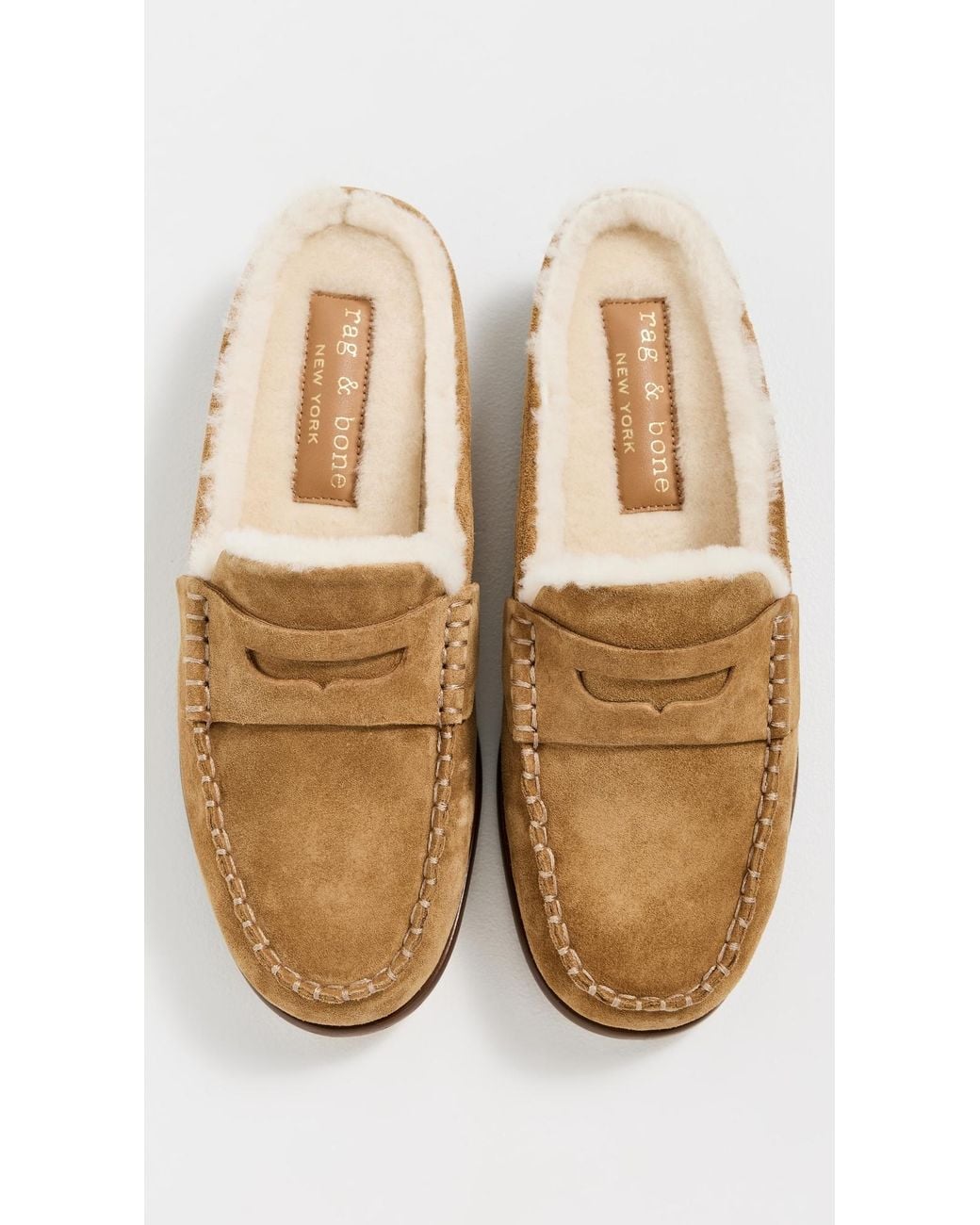 Rag & Bone White Carter Mules