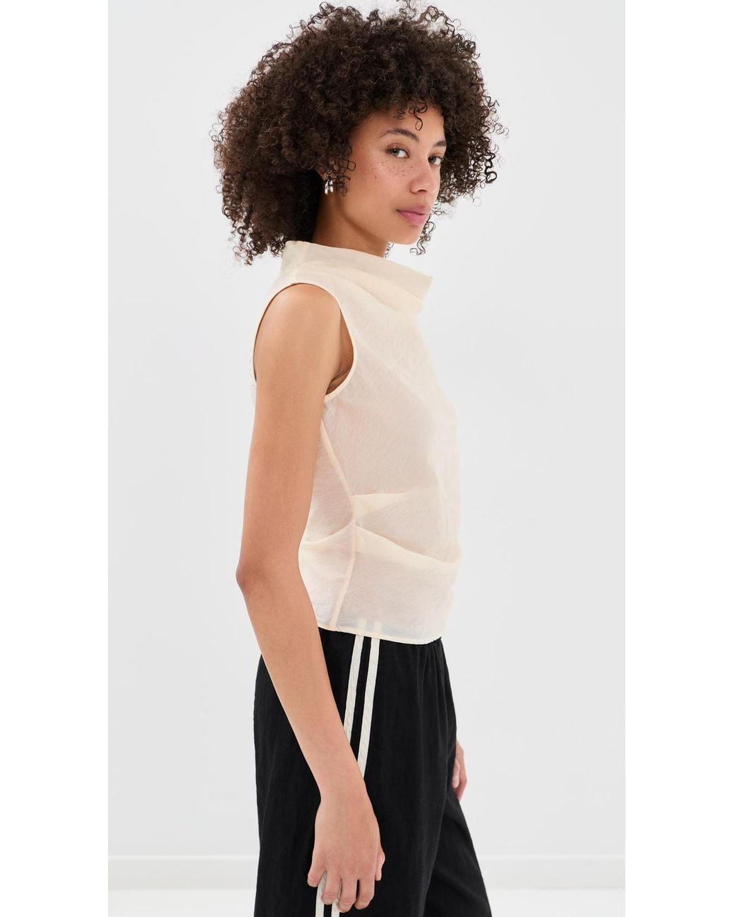 ALIGNE Black Dana Sheer Top
