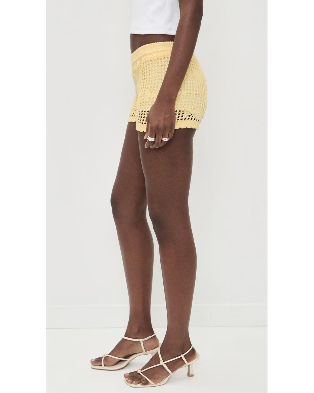 Bailey Rose Multicolor Crochet Mini Shorts