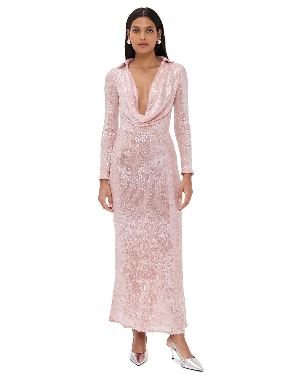 chinese dress ladies Long Sleeve Formal Midi Dress Long Sleeves & Midi Length Mac Duggal 59   The Dress Outlet